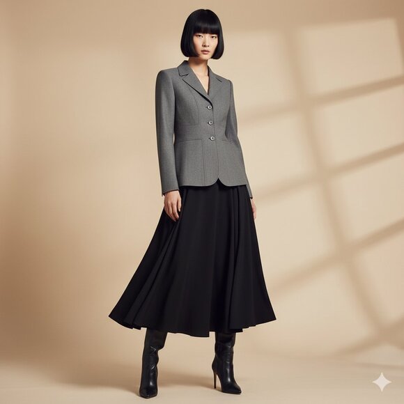 THE LIMITED GRAY BLAZER JACKET - Picture 1 of 8